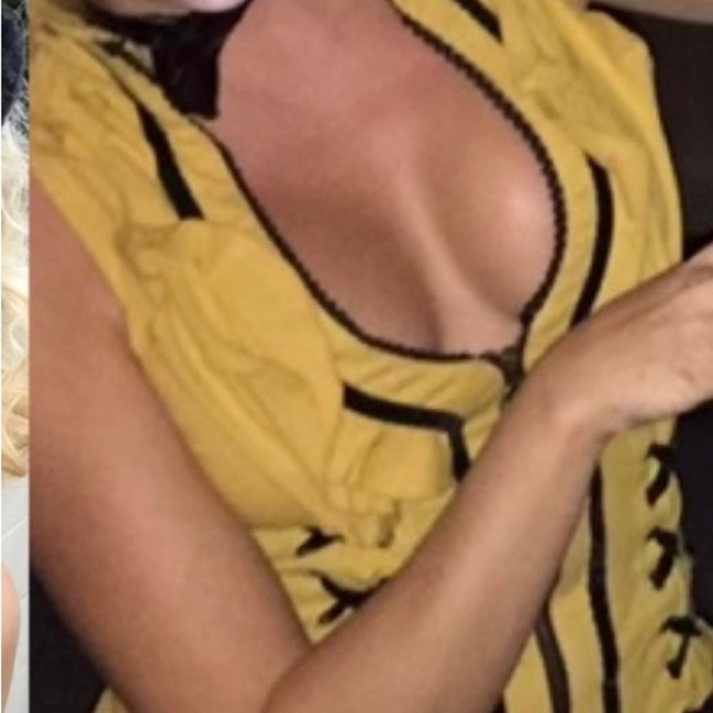 Custom made Very Fun Mustard Vest only. Night out or costume
